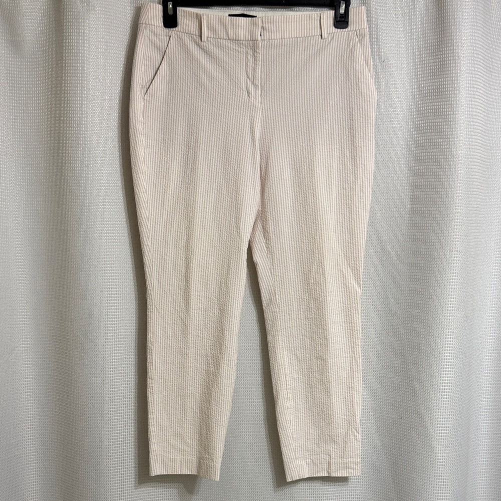 EUC Express Columnist seersucker Ankle, mid rise pants. Size 12R